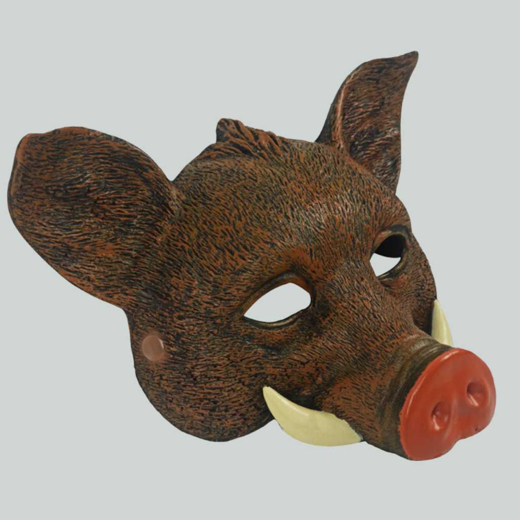 Wild Boar Half Faced Animal Mask - FIHEROE.