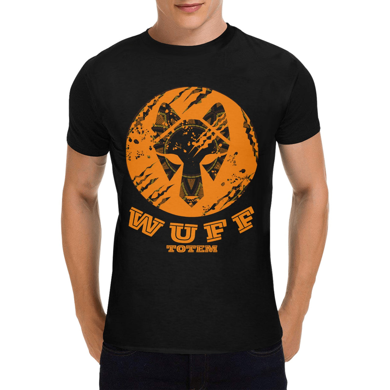 Wuff Totem Animal Tee Shirt Short Sleeve | FIHEROE.