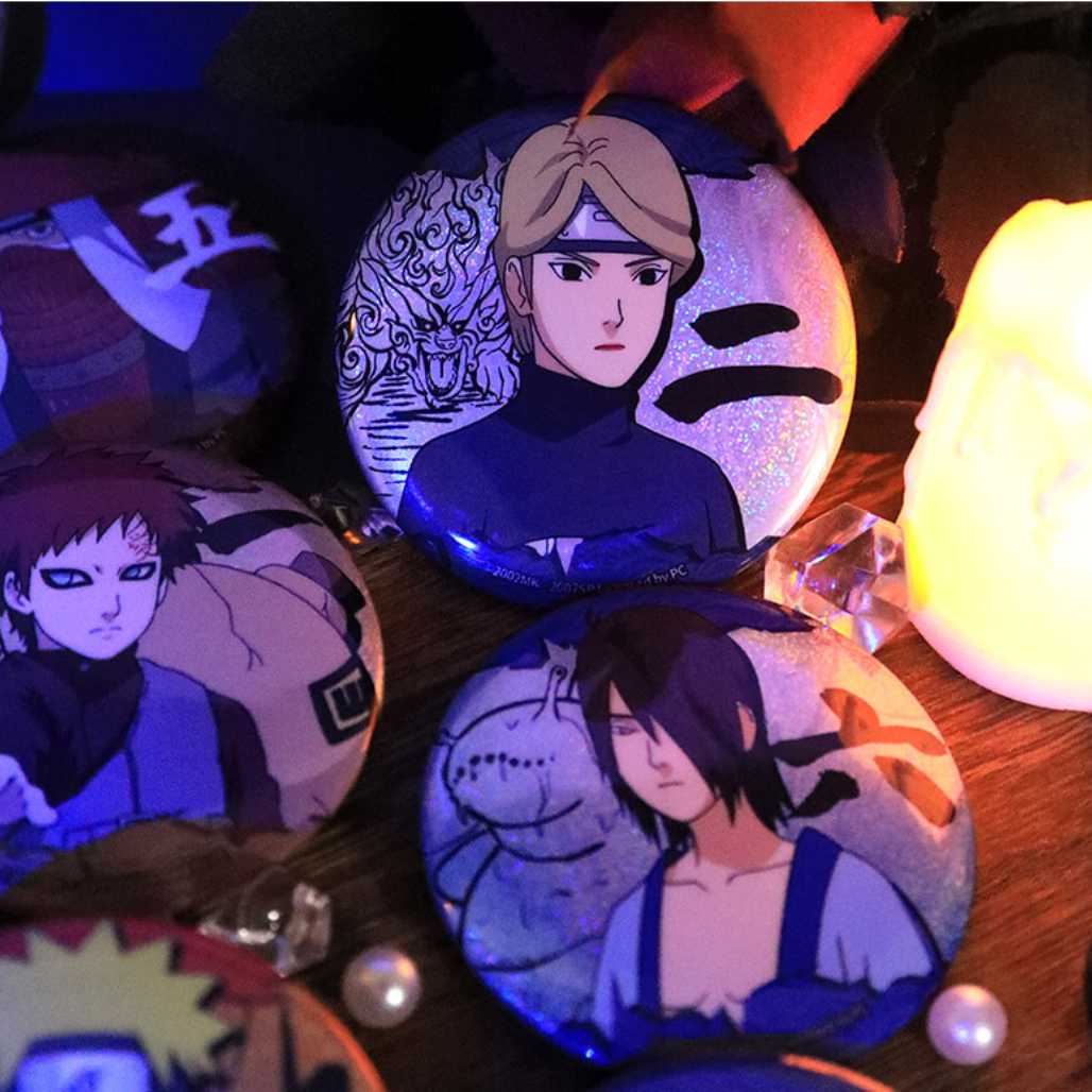 Naruto Shippuden Jinchuriki Character Badges - FIHEROE.