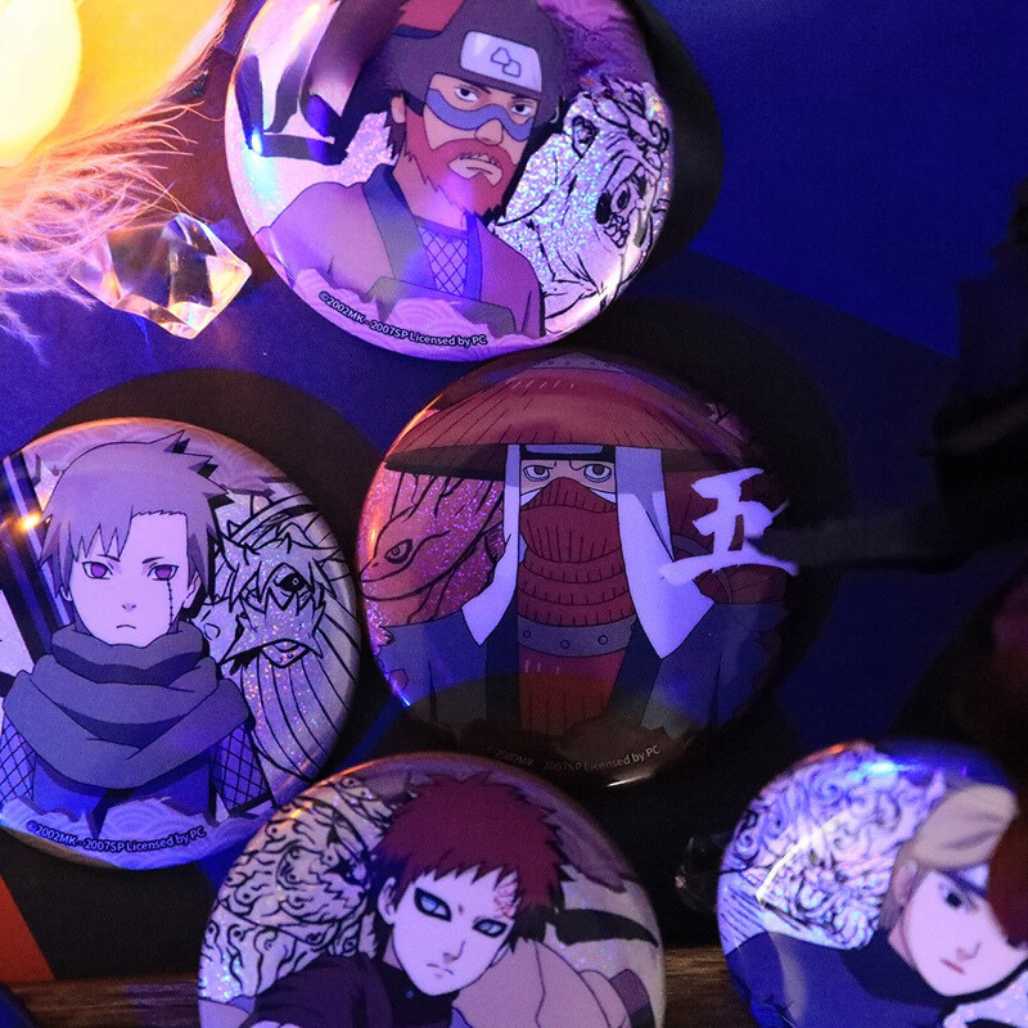 Naruto Shippuden Jinchuriki Character Badges - FIHEROE.