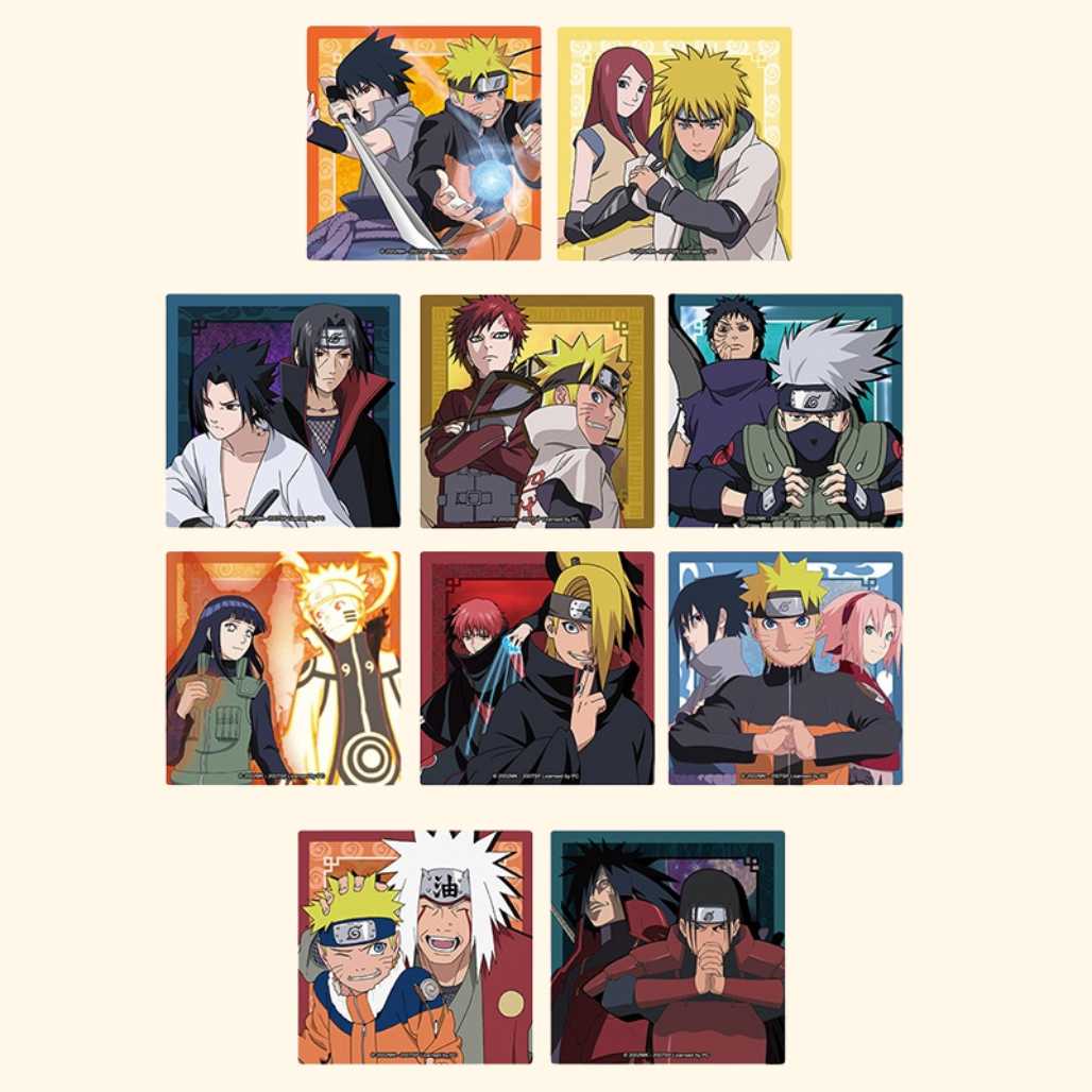 Insignias de anime con forma de pin cuadrado de Naruto Shippuden