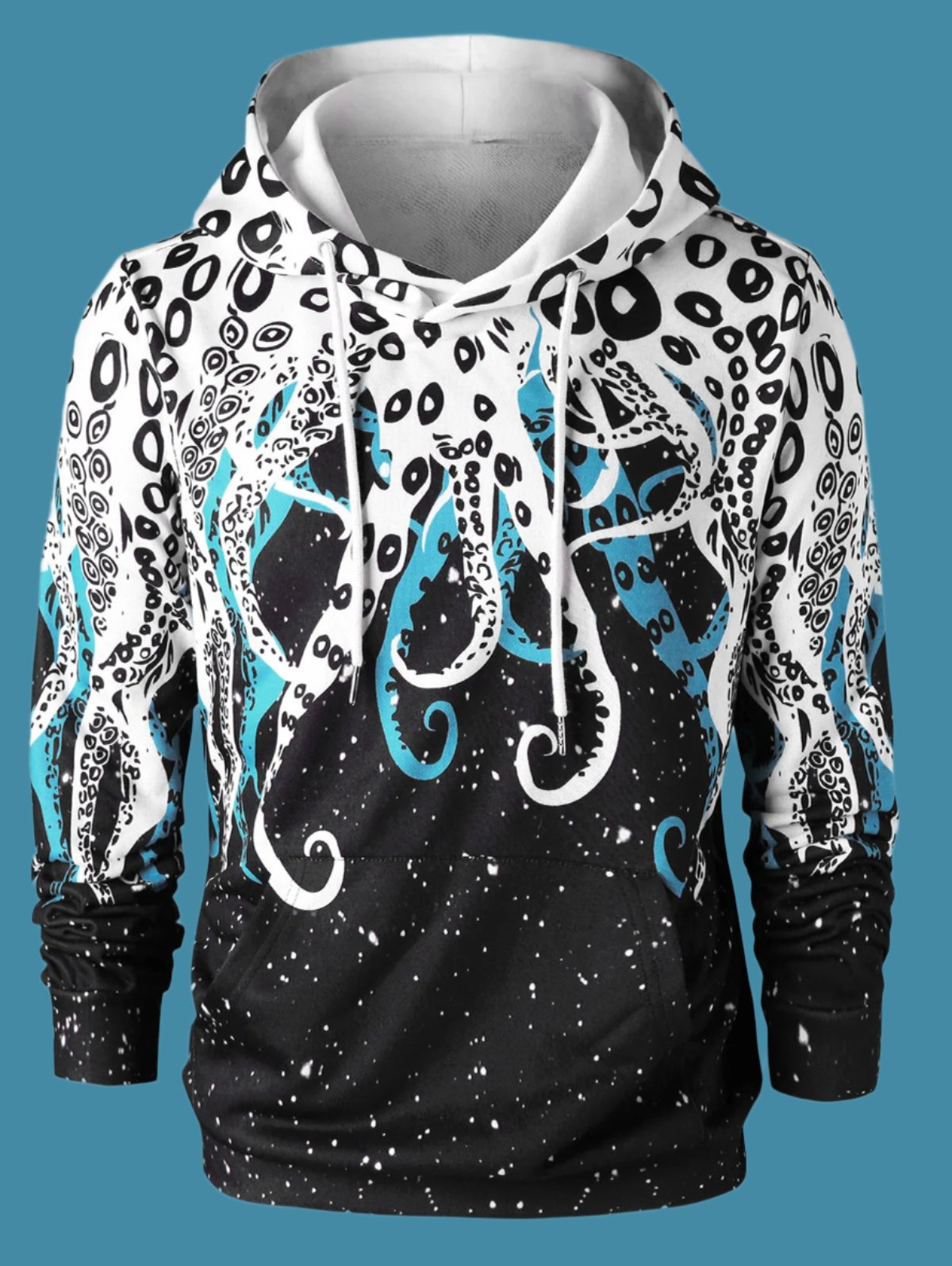 Octopus Inspired Tentacles Graphic Animal Hoodie