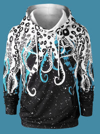 Thumbnail for Octopus Inspired Tentacles Graphic Animal Hoodie