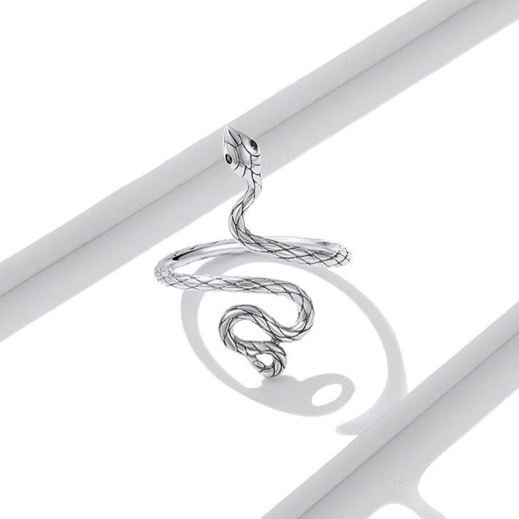 Snake Ring Silver Animal Jewelry - FIHEROE.