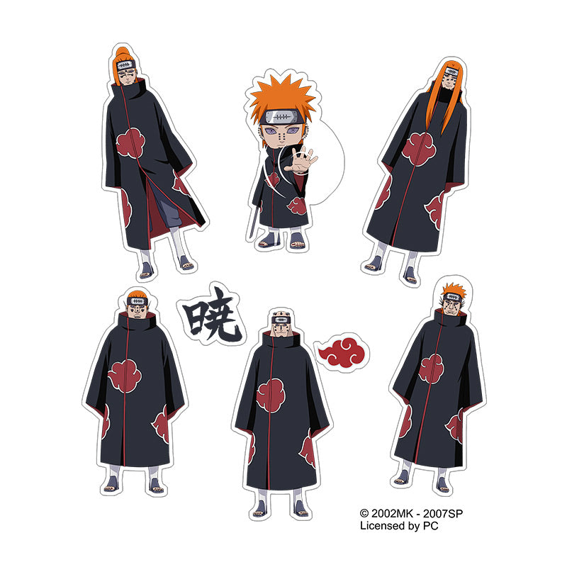 Naruto Shippuden Characters Clear Anime Stickers - FIHEROE.