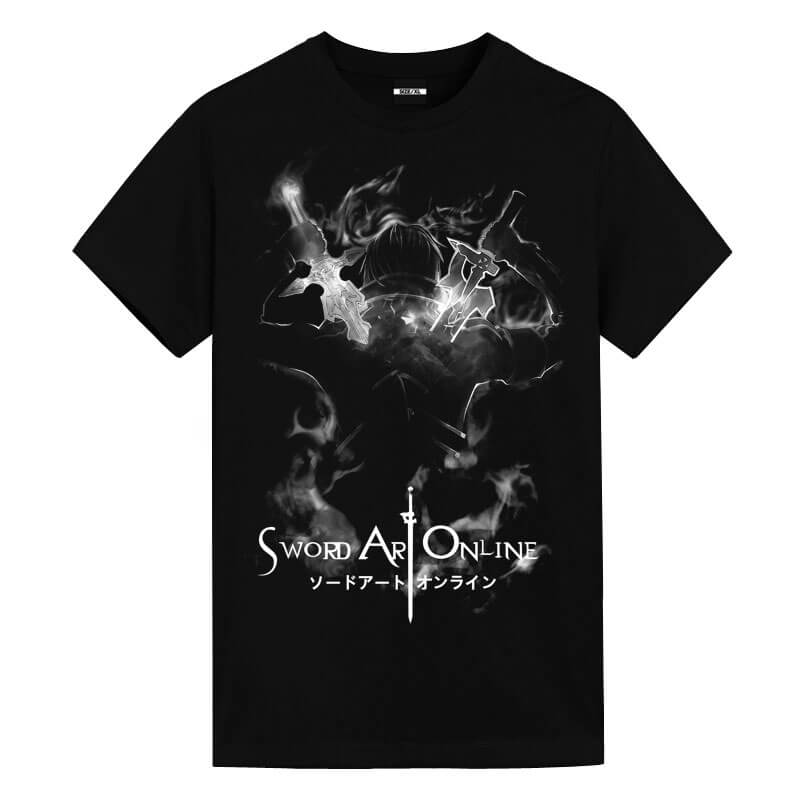 Sword Art Online Kirito Swords Anime Graphic Tee - FIHEROE.