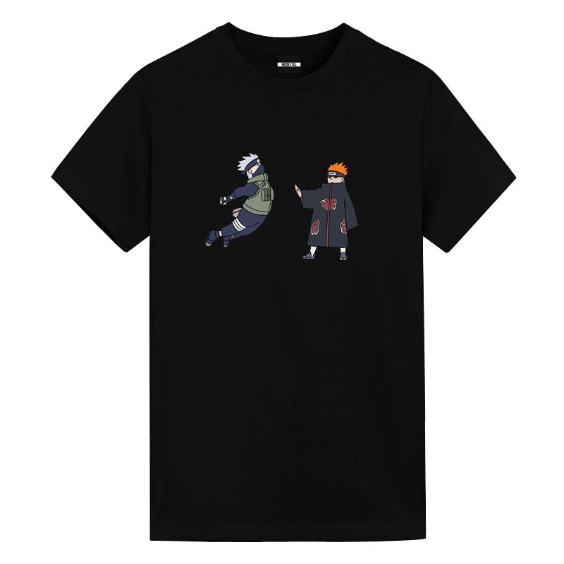 Utee Kakashi Vs Pain Naruto Anime Graphic Tee - FIHEROE.