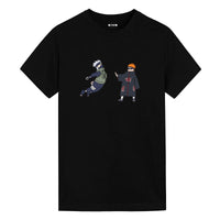 Thumbnail for Utee Kakashi Vs Pain Naruto Anime Graphic Tee - FIHEROE.