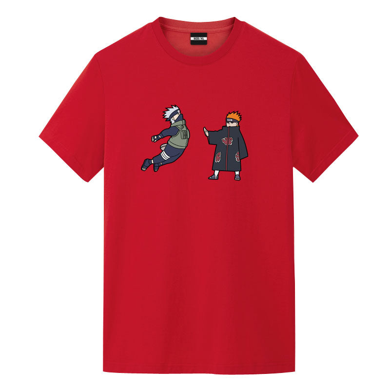 Utee Kakashi Vs Pain Naruto Anime Graphic Tee - FIHEROE.