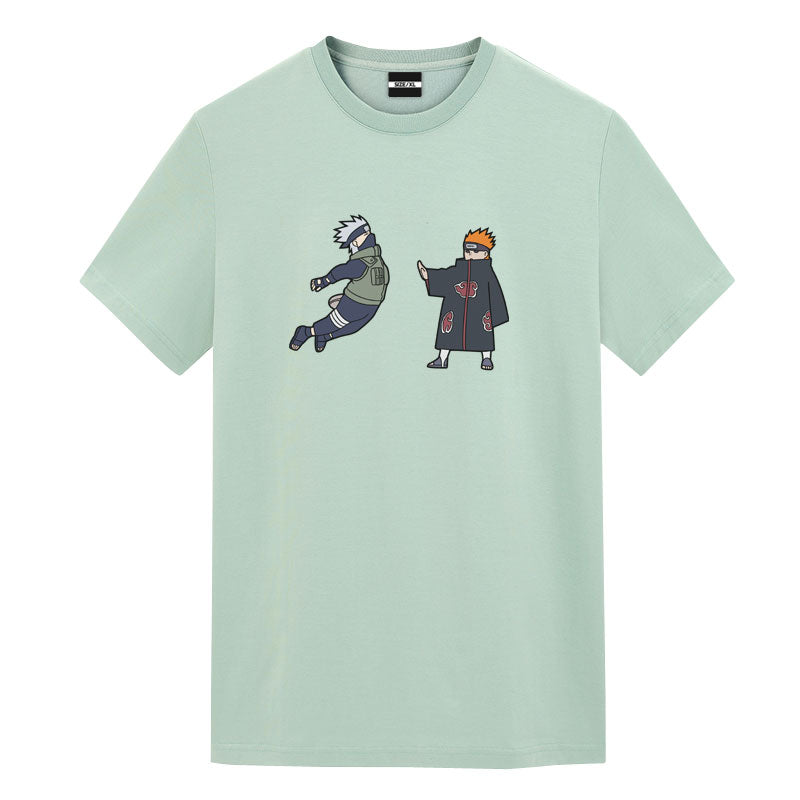 Utee Kakashi Vs Pain Naruto Anime Graphic Tee - FIHEROE.