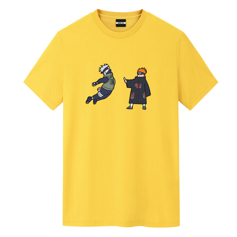 Utee Kakashi Vs Pain Naruto Anime Graphic Tee - FIHEROE.