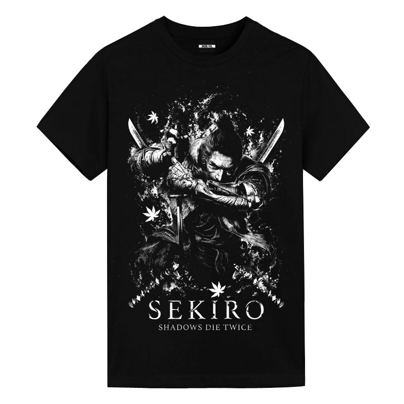 Dark Souls Sekiro Black Anime Graphic Tee - FIHEROE.
