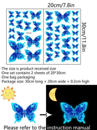 Thumbnail for Cute Glowing Butterflies Anime Wall Stickers - FIHEROE.
