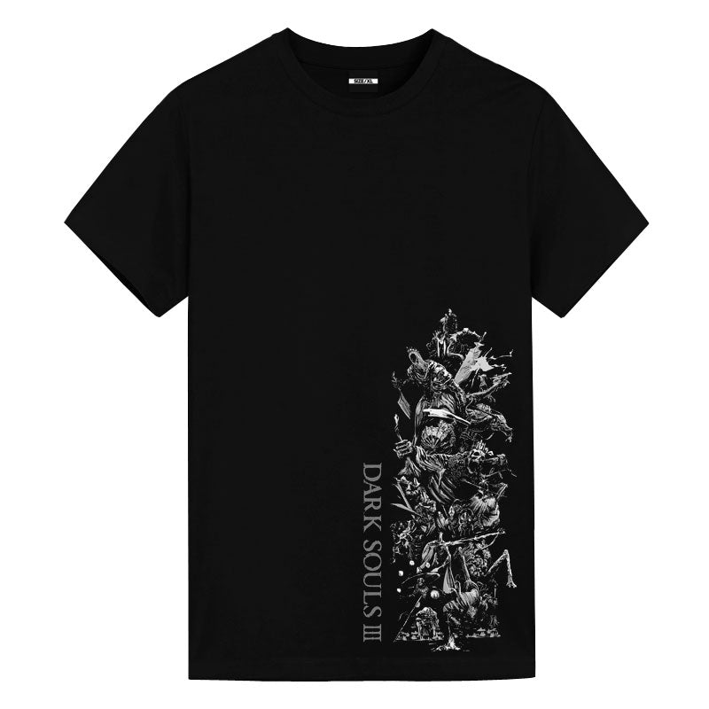 Dark Souls Gaming Black Anime Graphic Tee - FIHEROE.