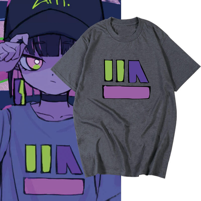 Late Night Geometric Anime Graphic Tee - FIHEROE.