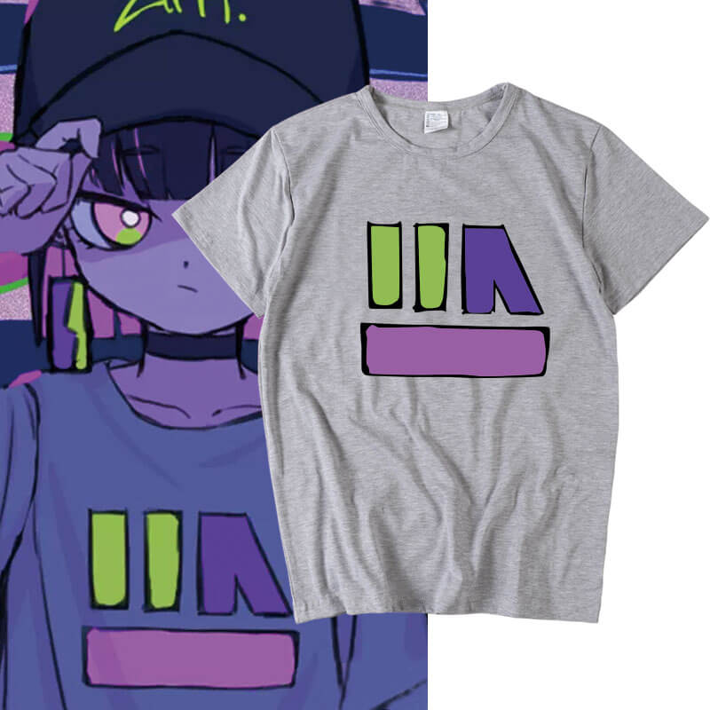 Late Night Geometric Anime Graphic Tee - FIHEROE.