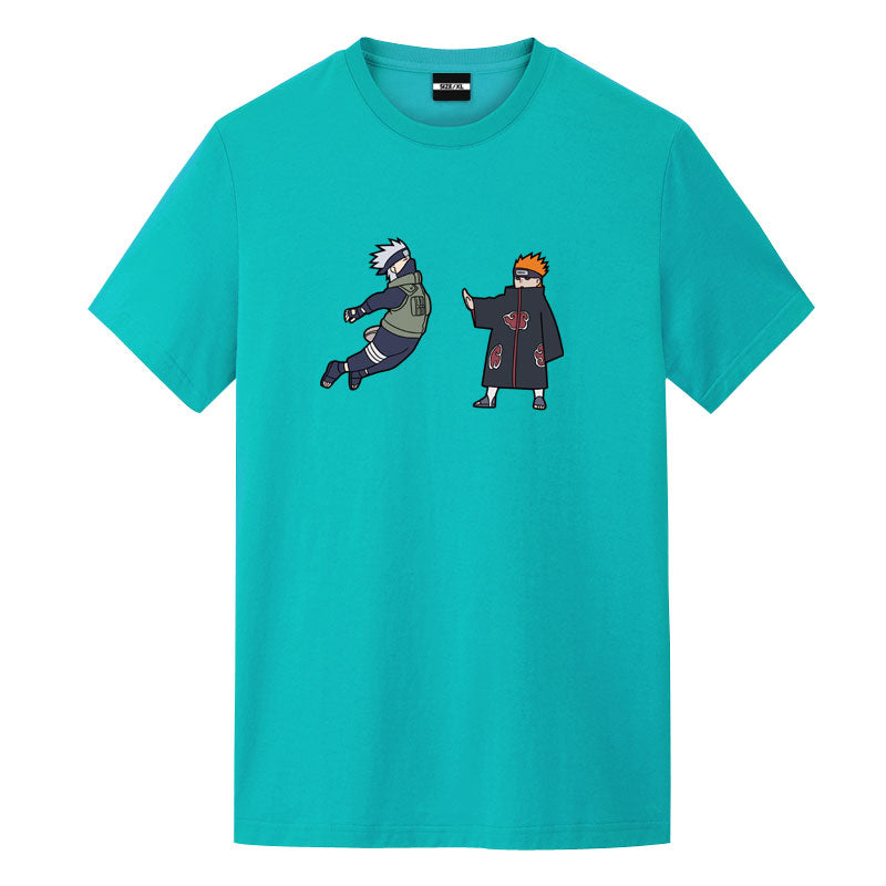 Utee Kakashi Vs Pain Naruto Anime Graphic Tee - FIHEROE.