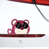 Thumbnail for Strawberry Bear Cartoon Peeker Anime Car Stickers - FIHEROE.