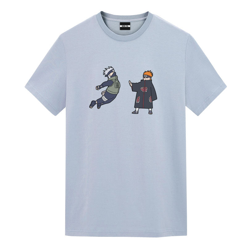 Utee Kakashi Vs Pain Naruto Anime Graphic Tee - FIHEROE.