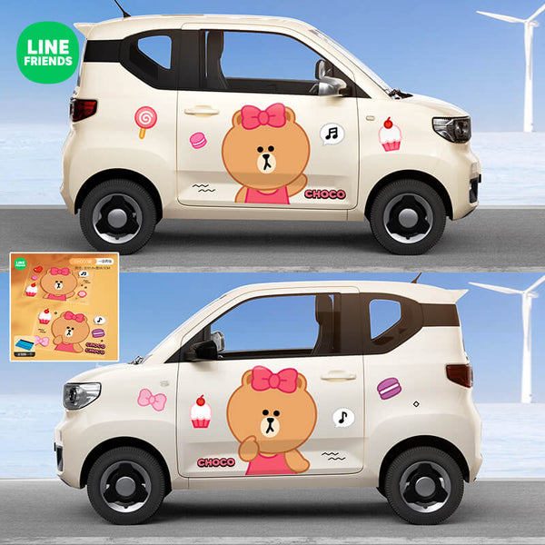 Line Friends Cute Anime Animal Car Stickers - FIHEROE.
