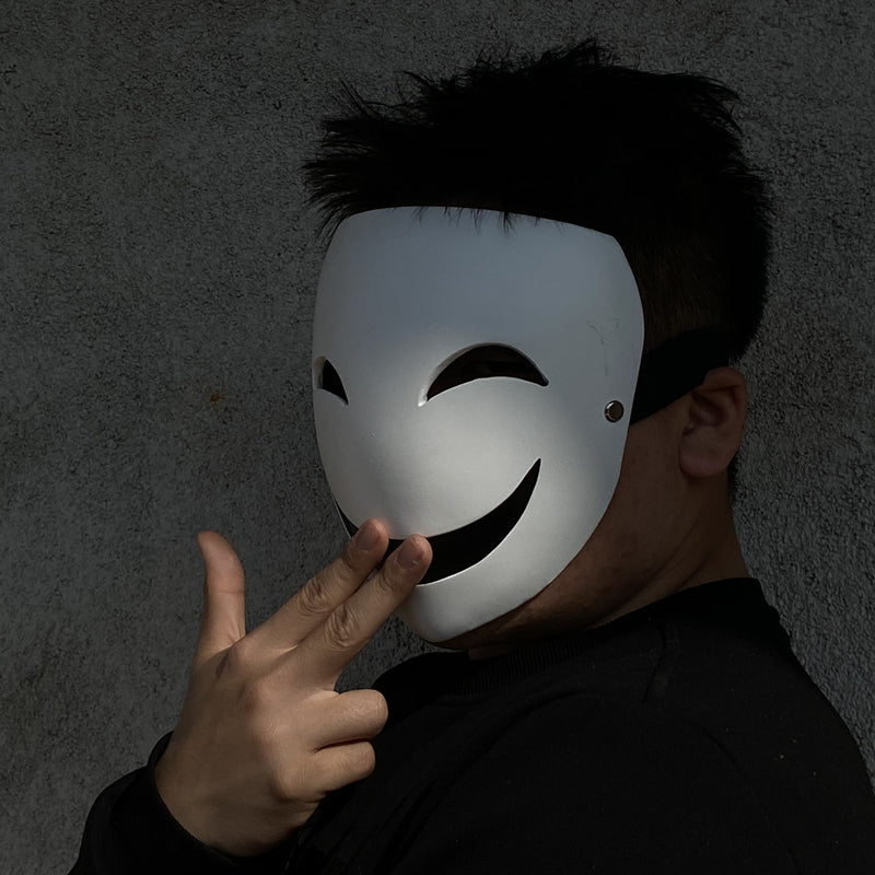 Anime Costume Villainous Smiley Face Mask - FIHEROE.