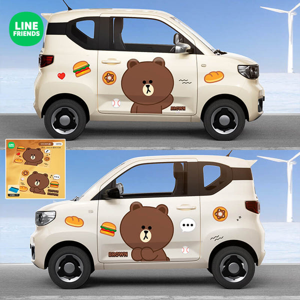 Line Friends Cute Anime Animal Car Stickers - FIHEROE.