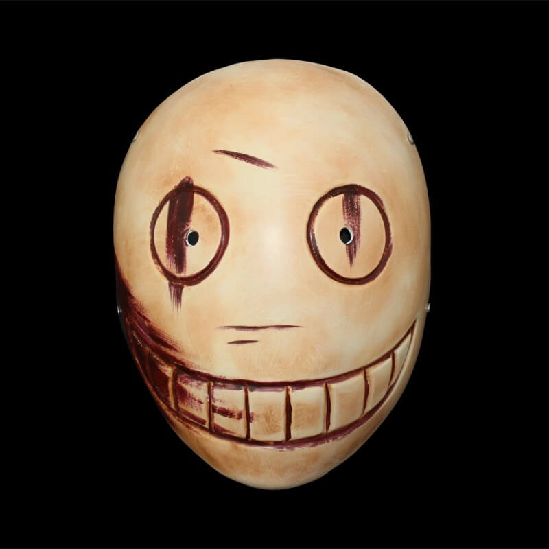 Anime Cosplay Minimalist Resin Smiley Face Mask - FIHEROE.