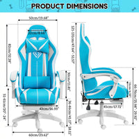 Thumbnail for Remote LED RGB Light Up Anime Gaming Chair - FIHEROE.