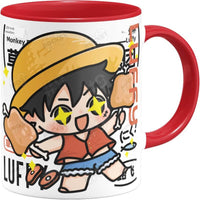 Thumbnail for No. 9 One Piece Luffy Anime Coffee Mug - FIHEROE.