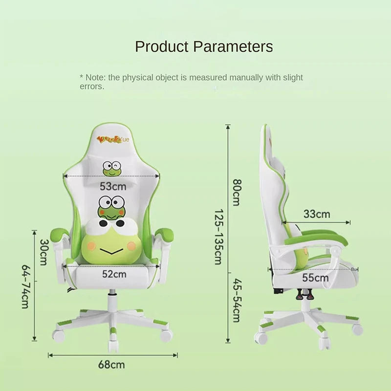 Kawaii Frog Art Ergonomic Anime Gaming Chair - FIHEROE.