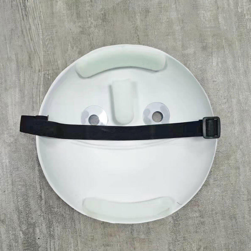 Emoji Style White Smiley Face Mask - FIHEROE.