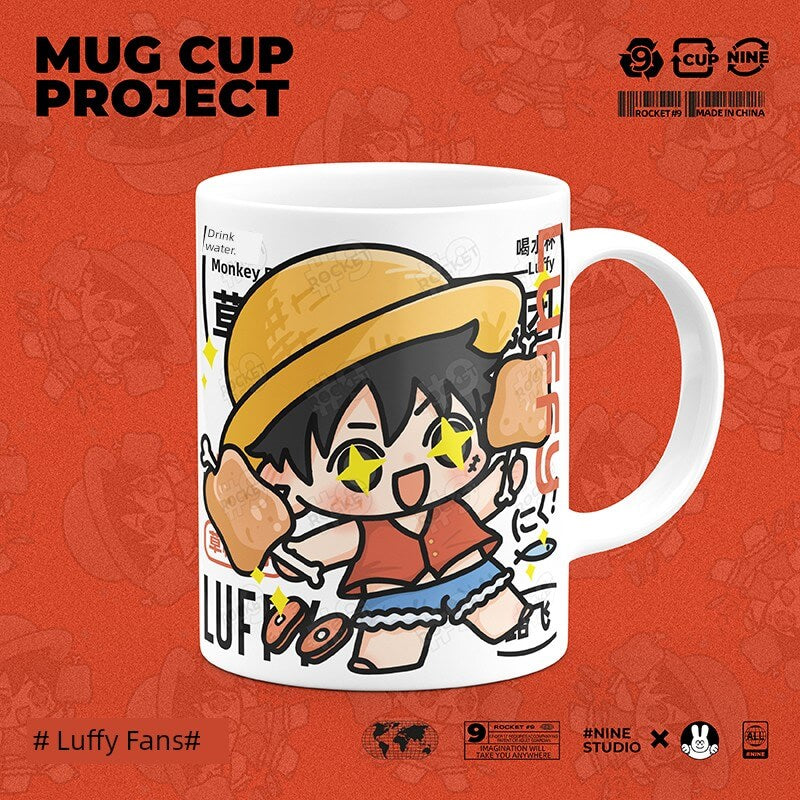 No. 9 One Piece Luffy Anime Coffee Mug