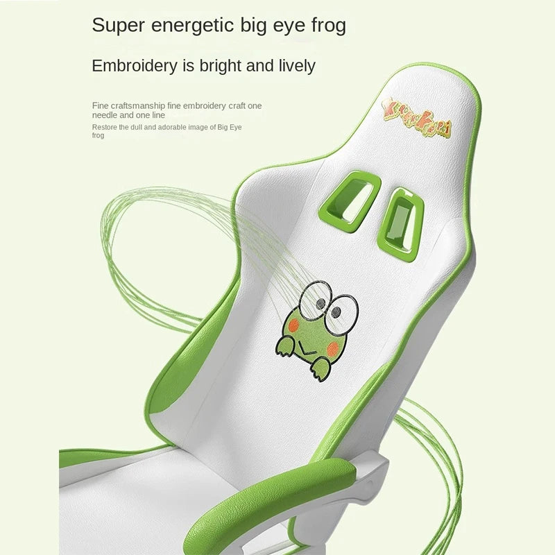 Kawaii Frog Art Ergonomic Anime Gaming Chair - FIHEROE.