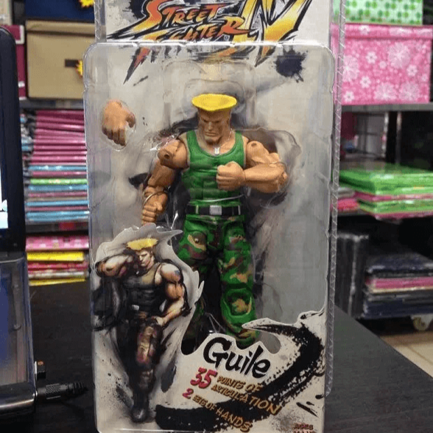 NECA Green Guile Street Fighter Action Figure - FIHEROE.