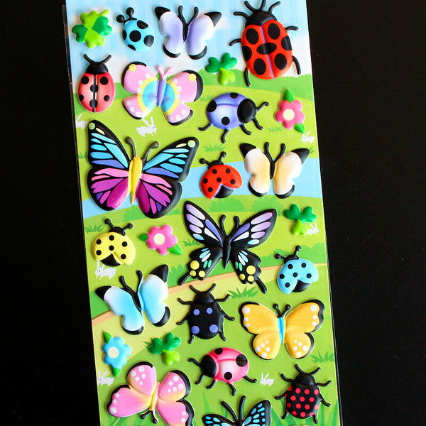 Cute Insects Foam Animal Stickers Set - FIHEROE.