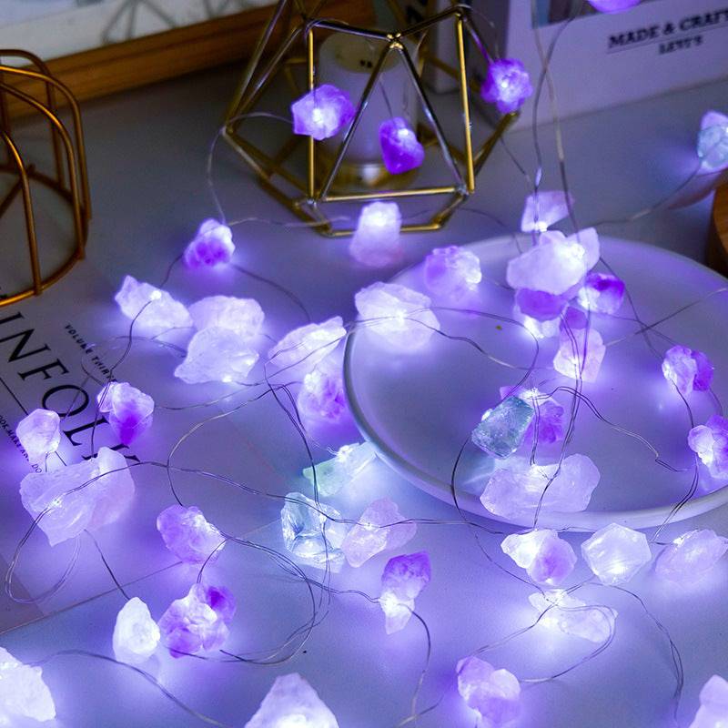 Anime Fairy Natural Stone LED Hanging Ornaments