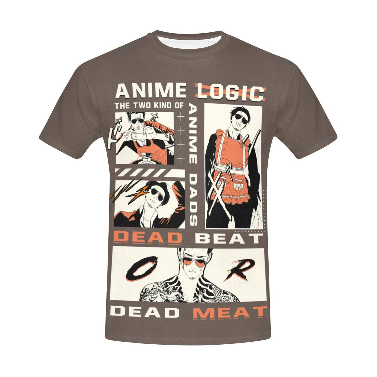 Anime Logic 2 Kinds of Dads Graphic Tee Shirt - FIHEROE.