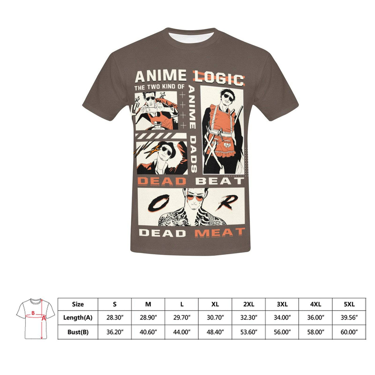Anime Logic 2 Kinds of Dads Graphic Tee Shirt - FIHEROE.