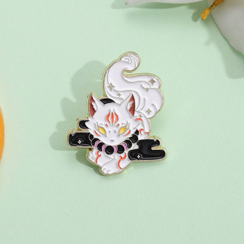 Cute Inugami Animal Legend Anime Enamel Pin | FIHEROE.