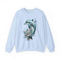 Thumbnail for Dolphin Totem Sweatshirt Marine Life Apparel