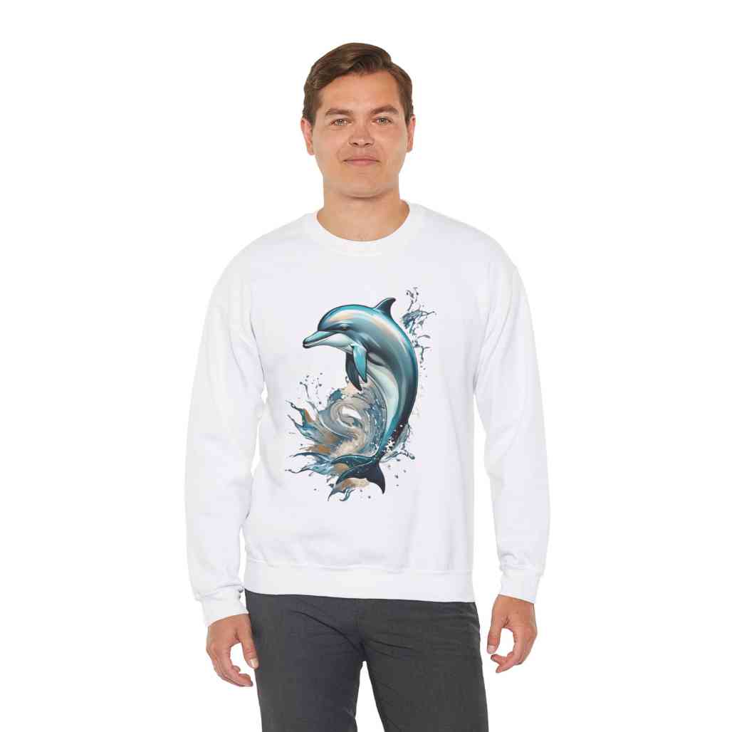 Dolphin Totem Sweatshirt Marine Life Apparel