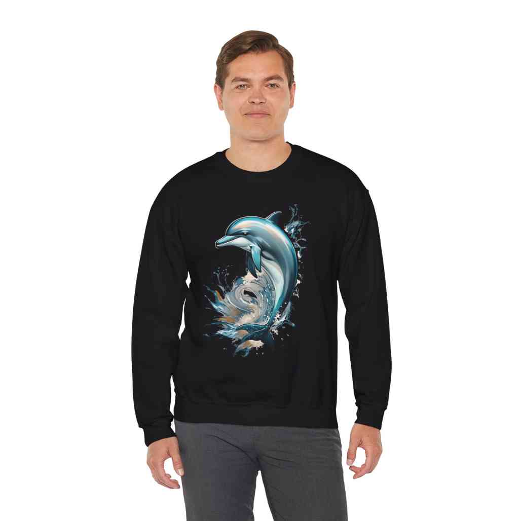 Dolphin Totem Sweatshirt Marine Life Apparel