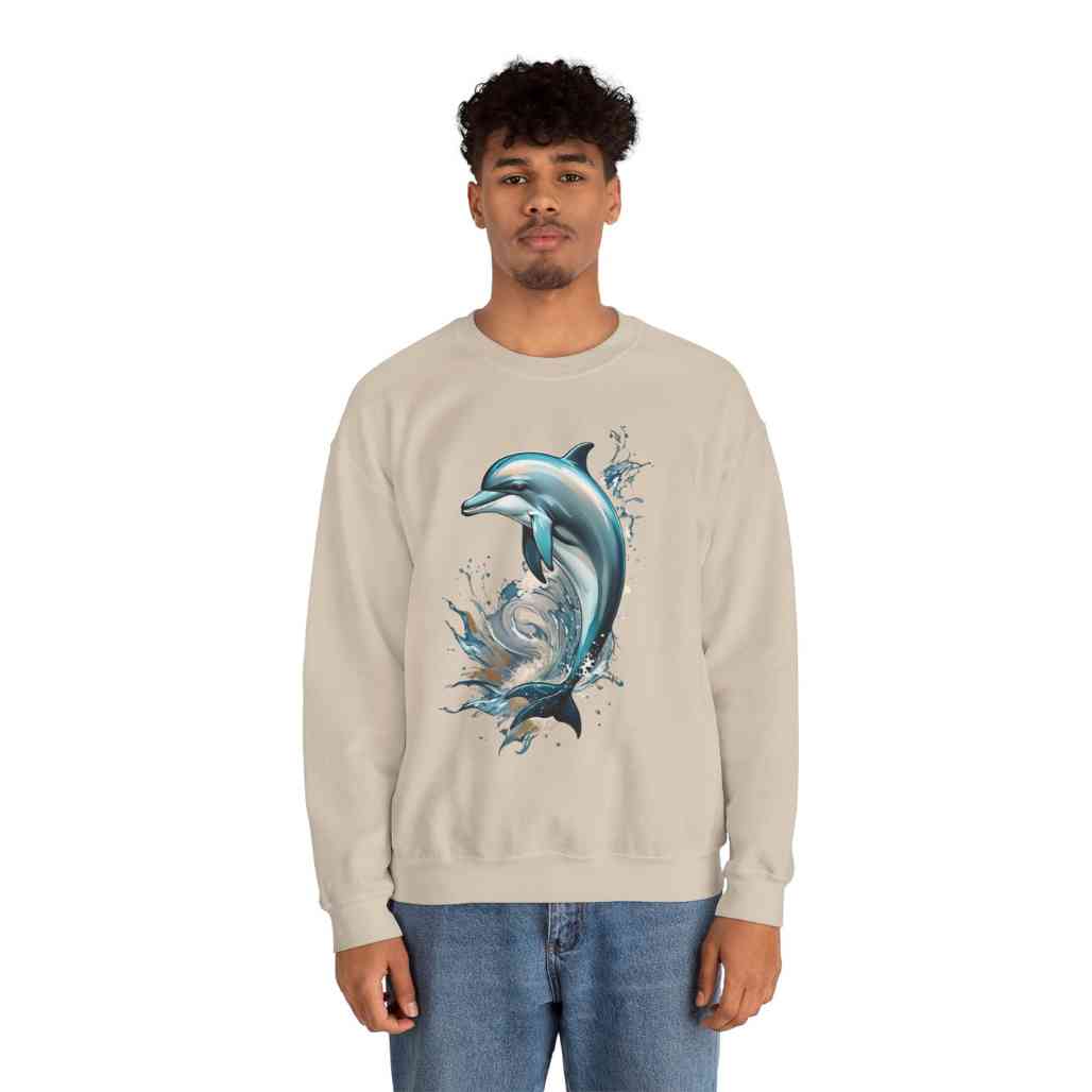 Dolphin Totem Sweatshirt Marine Life Apparel