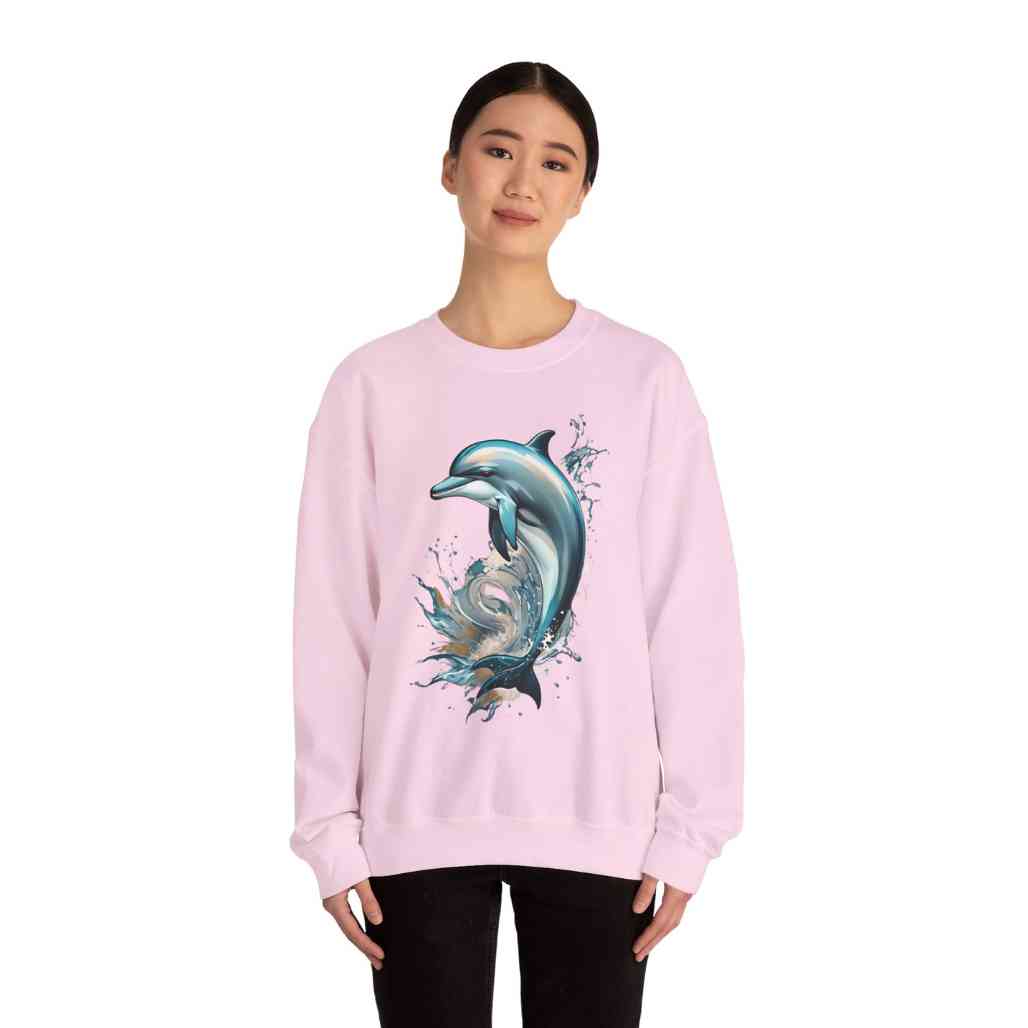 Dolphin Totem Sweatshirt Marine Life Apparel