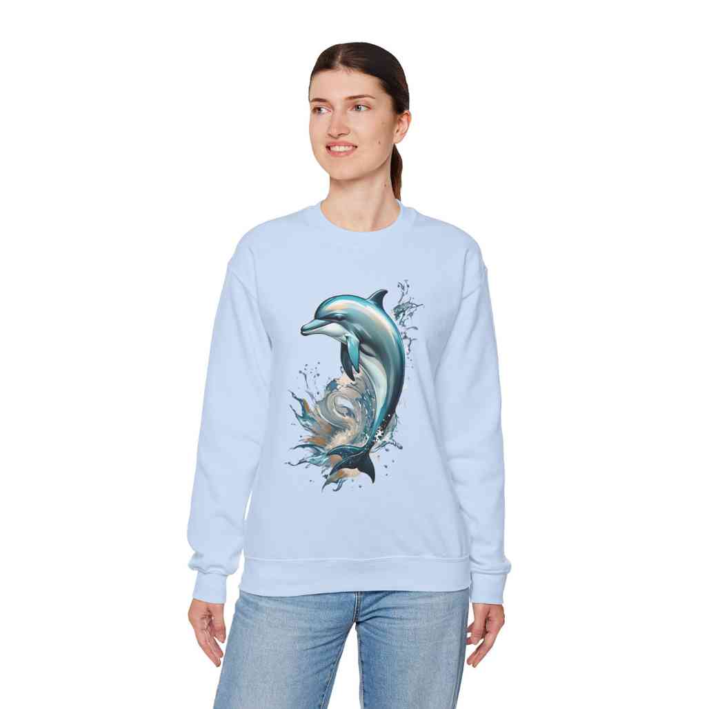 Dolphin Totem Sweatshirt Marine Life Apparel