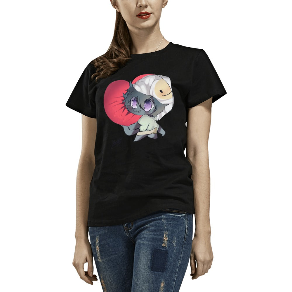 Worldyo Hugs Ladies Fitted Cute Anime Shirt - FIHEROE.