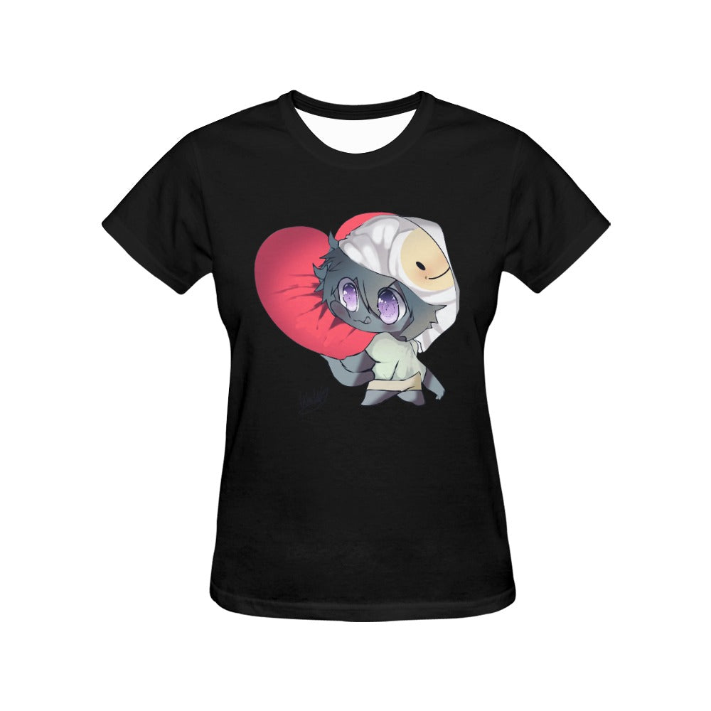 Worldyo Hugs Ladies Fitted Cute Anime Shirt - FIHEROE.