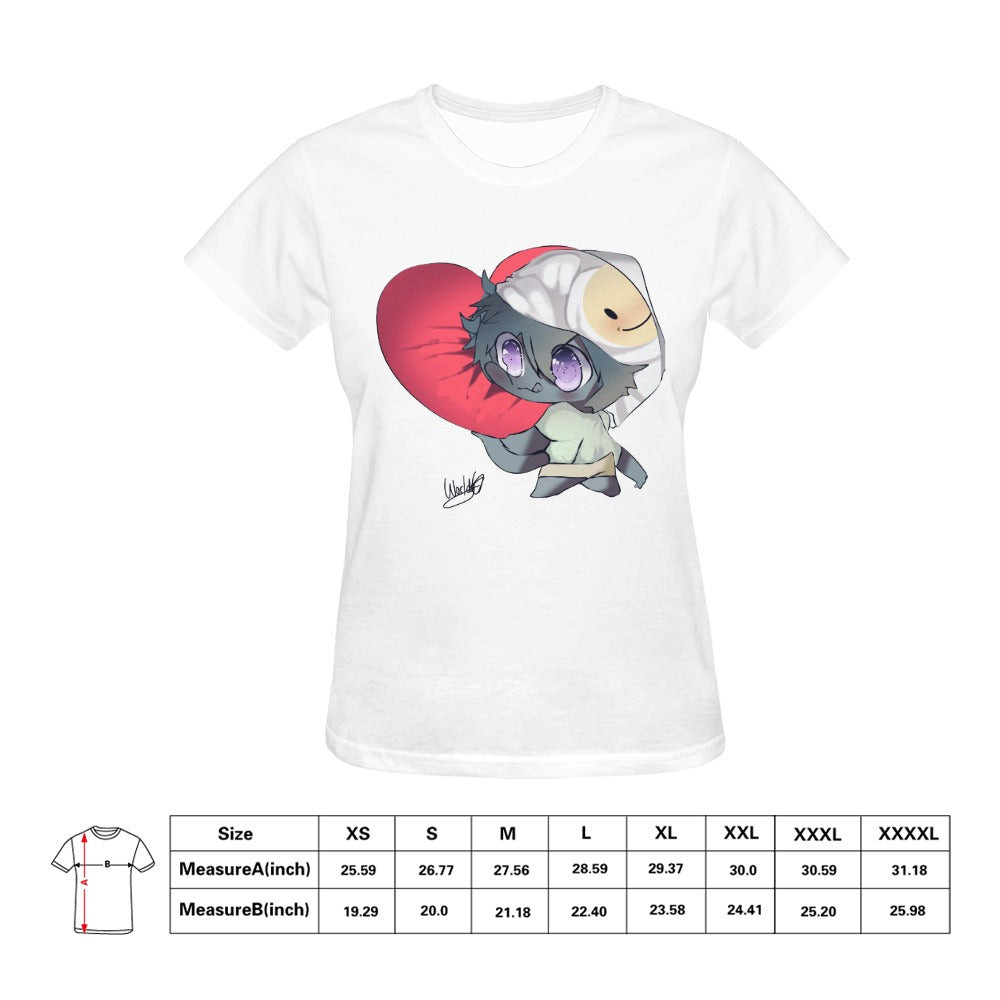 Worldyo Hugs Ladies Fitted Cute Anime Shirt - FIHEROE.