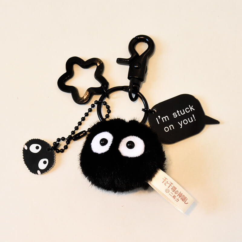 Spirited Away Soot Sprites Anime Plush Keychains - FIHEROE.