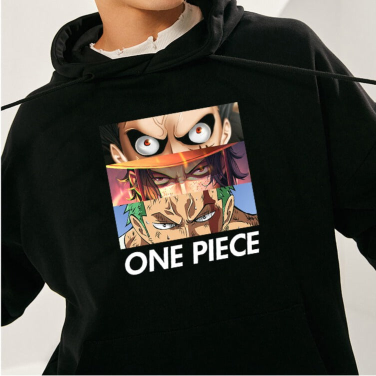 One Piece Characters Graphic Anime Hoodie - FIHEROE.